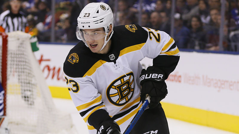 Boston Bruins center Jakob Forsbacka Karlsson