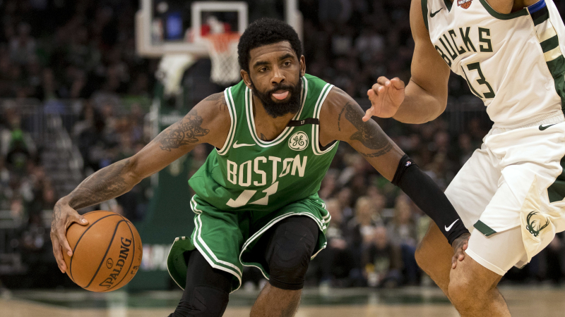 Boston Celtics point guard Kyrie Irving