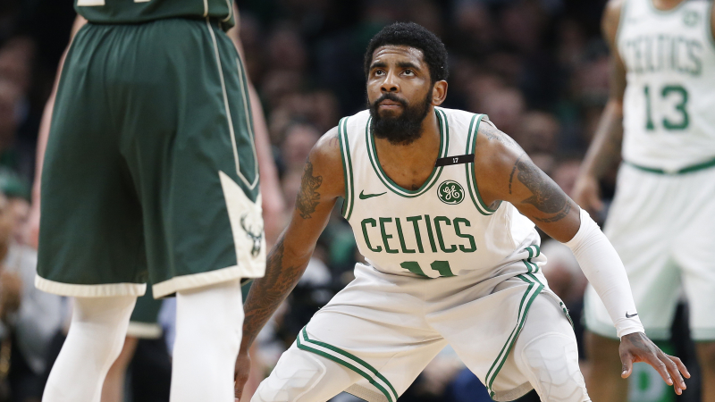 Boston Celtics point guard Kyrie Irving