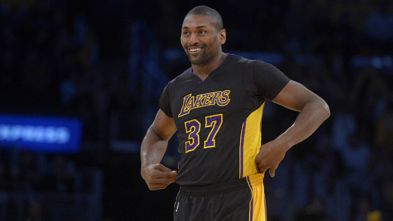 Los Angeles Lakers forward Metta World Peace