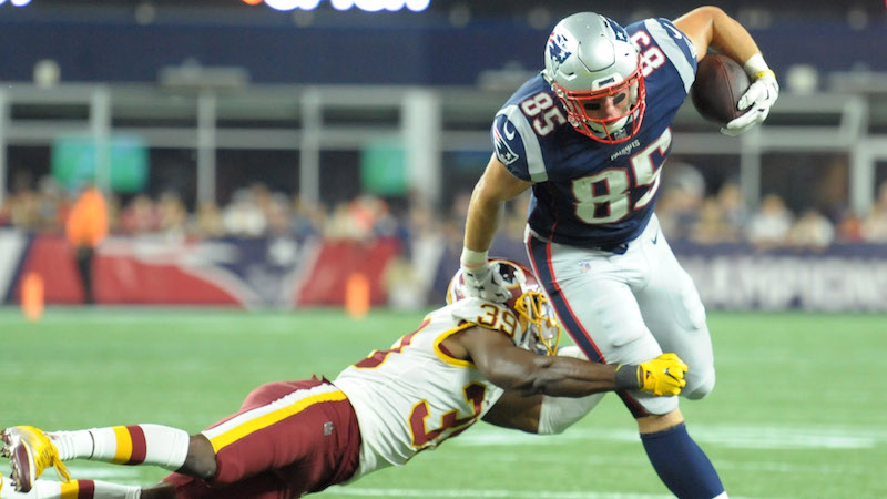 Patriots tight end Ryan Izzo