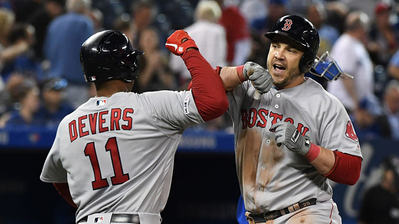 Boston Red Sox outfielder Steve Pearce