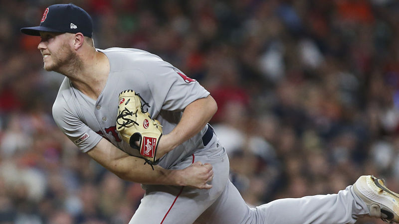 Boston Red Sox pitcher Travis Lakins