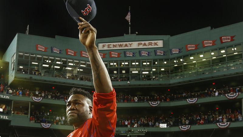 Boston Red Sox designated hitter David Ortiz