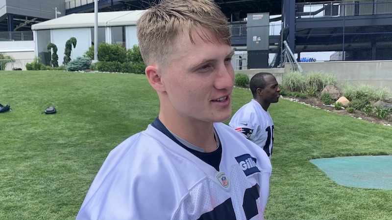 Patriots wide receiver Gunner Olszewski