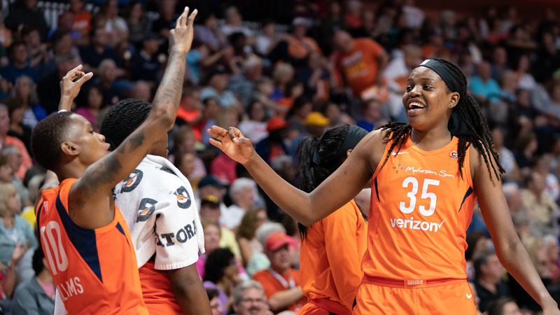 Connecticut Sun forward Jonquel Jones