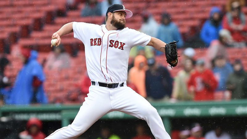 Boston Red Sox starting pitcher Josh Smith