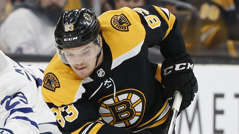Boston Bruins forward Karson Kuhlman