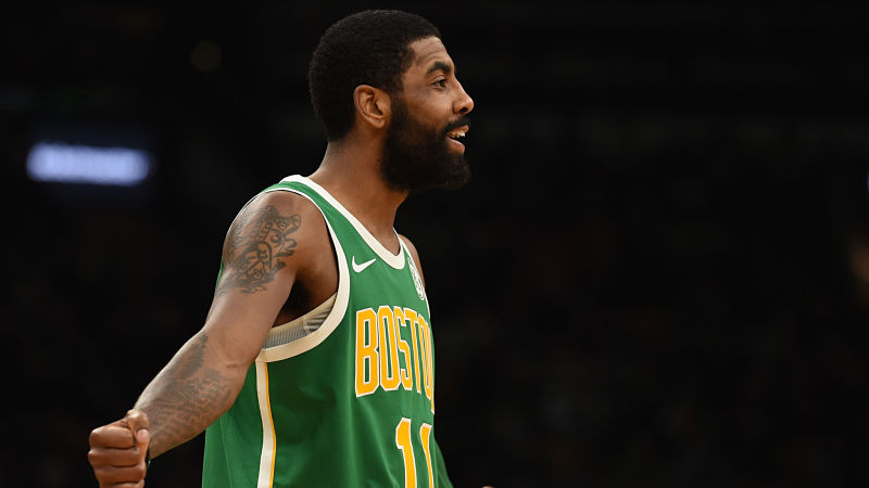 Boston Celtics point guard Kyrie Irving