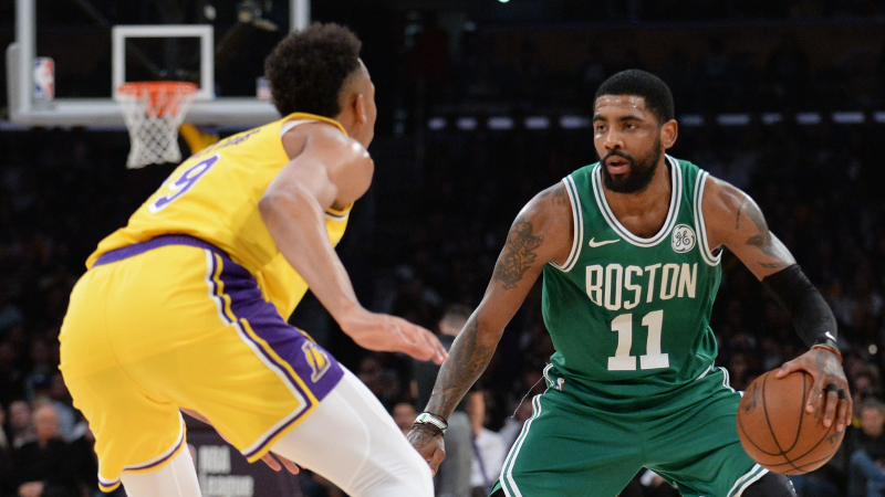 Boston Celtics point guard Kyrie Irving