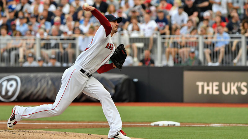 Boston Red Sox starting pitcher Rick Porcello