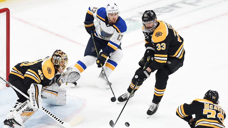 Boston Bruins goaltender Tuukka Rask and defenseman Zdeno Chara