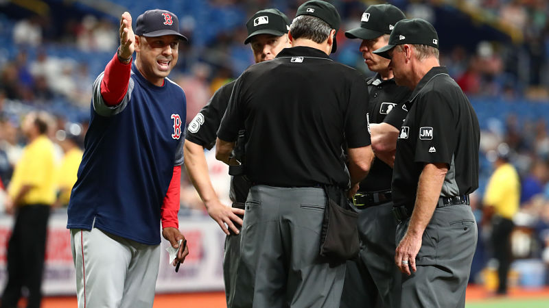 Boston Red Sox manager Alex Cora