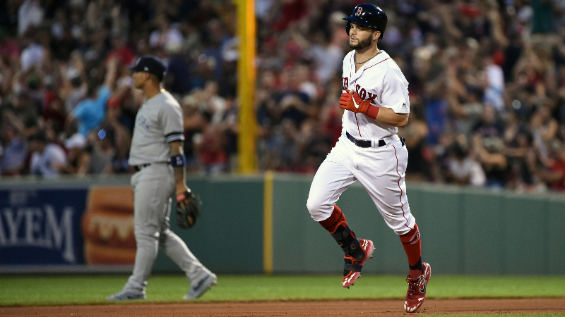Boston Red Sox left fielder Andrew Benintendi