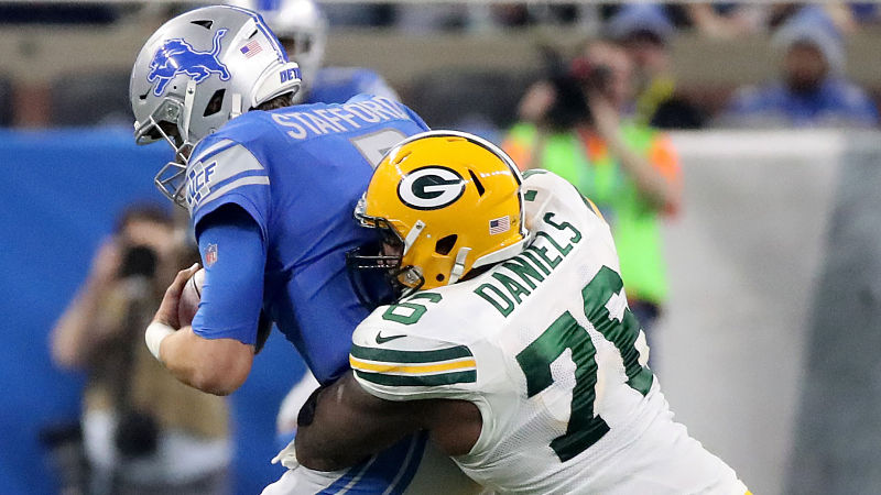 Detroit Lions quarterback Matthew Stafford and defensive lineman Mike Daniels