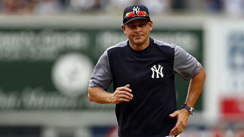 New York Yankees manager Aaron Boone