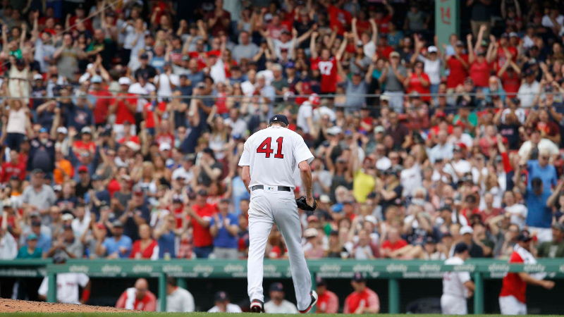 ; Boston Red Sox starting pitcher Chris Sale