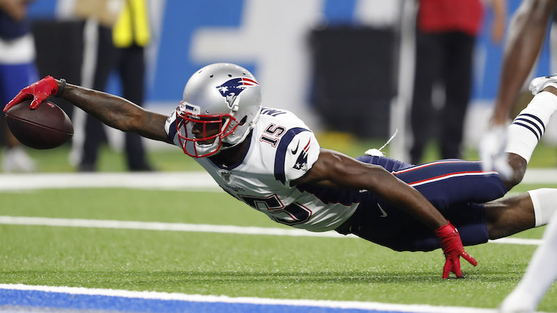 Patriots wide receiver Dontrelle Inman
