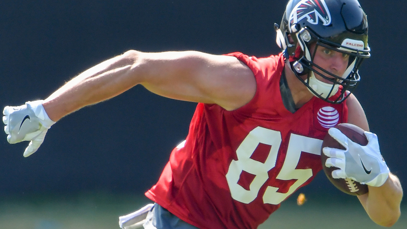 Patriots tight end Eric Saubert