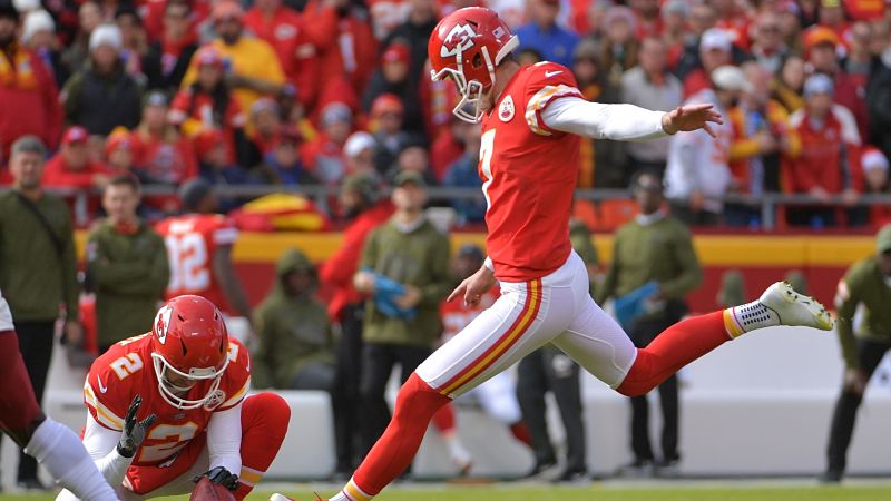 Kansas City Chiefs kicker Harrison Butker