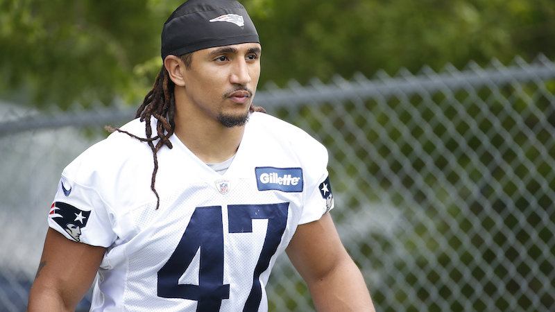 Patriots fullback Jakob Johnson