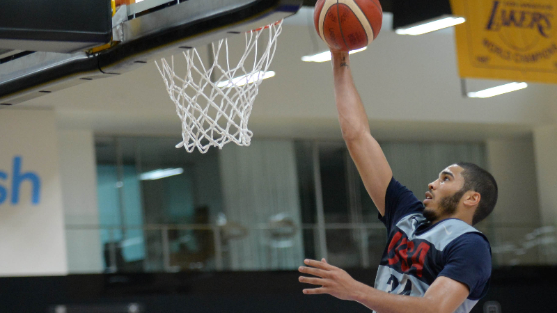 Boston Celtics and USA forward Jayson Tatum