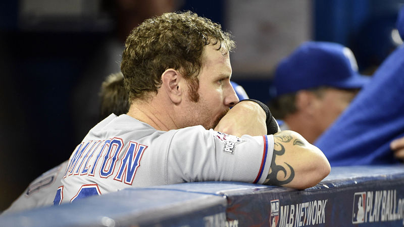 exas Rangers left fielder Josh Hamilton