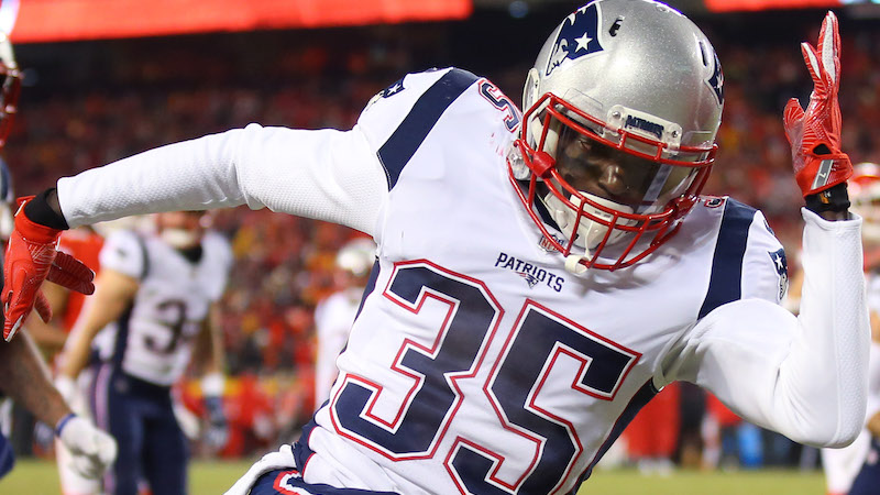 Patriots cornerback Keion Crossen