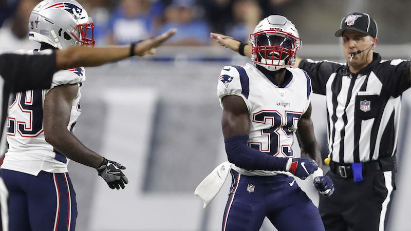 Patriots cornerback Keion Crossen