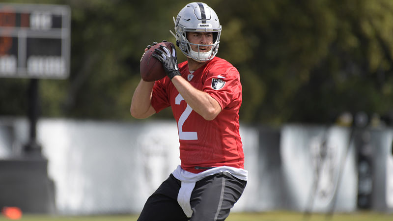 Oakland Raiders quarterback Landry Jones