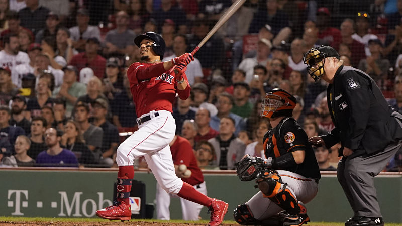 Boston Red Sox outfielder Mookie Betts