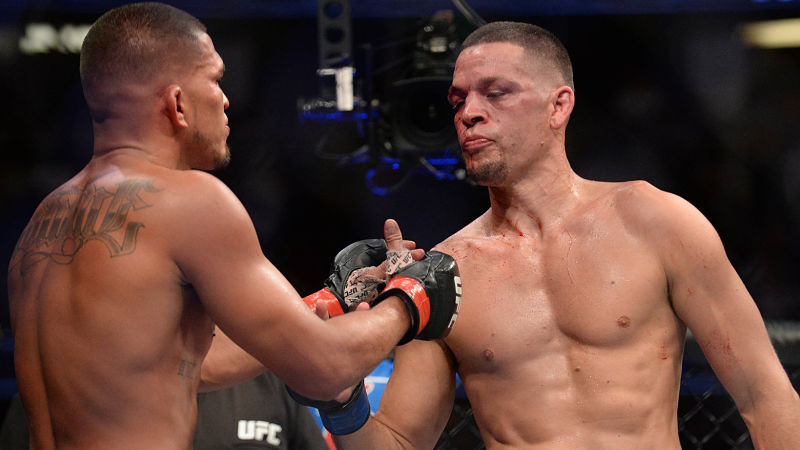UFC fighters Nate Diaz and Anthony Pettis