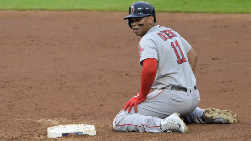 Red Sox third baseman Rafael Devers