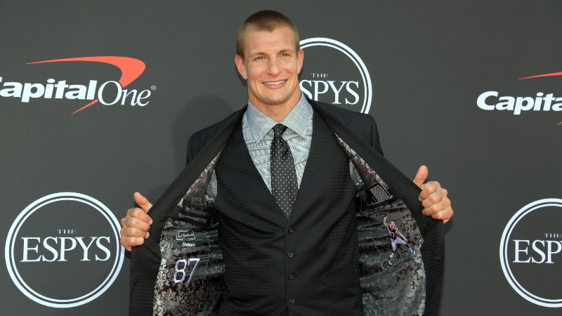 Former New England Patriots tight end Rob Gronkowski