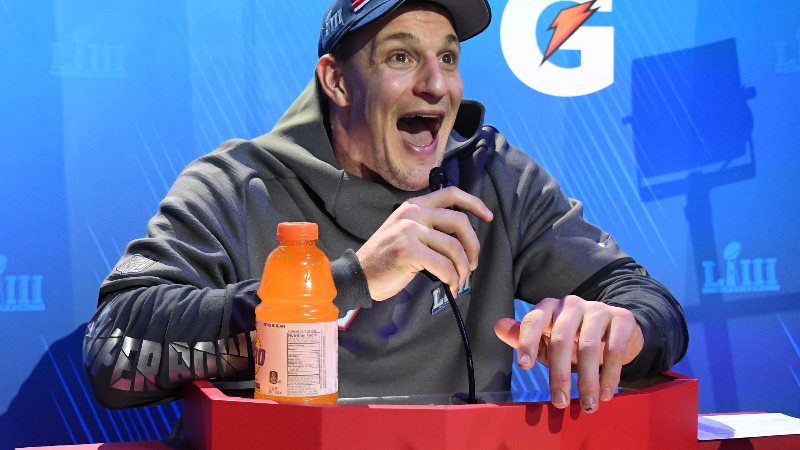 New England Patriots tight end Rob Gronkowski