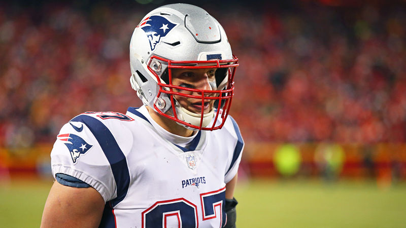 Former New England Patriots tight end Rob Gronkowski