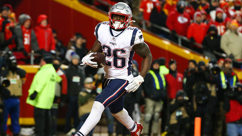 New England Patriots running back Sony Michel