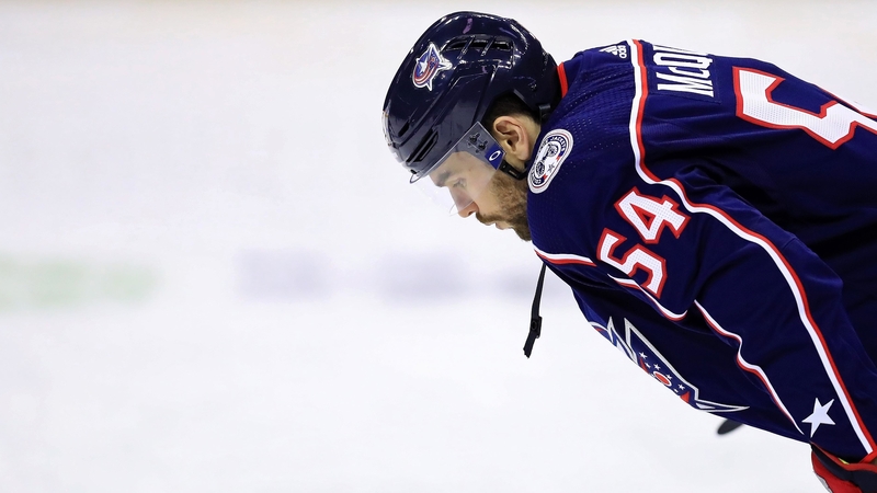 Blue Jackets defenseman Adam McQuaid