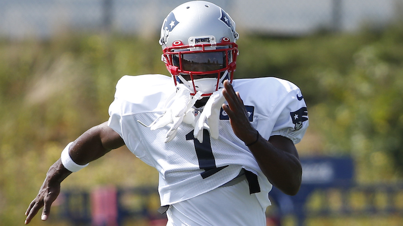 Patriots wide receiver Antonio Brown