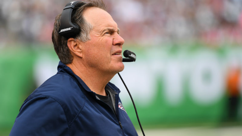 The New England Patriots head coach Bill Belichick