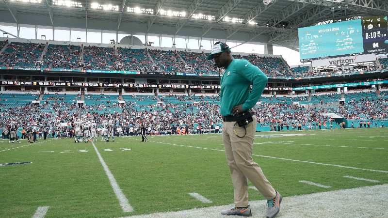 Miami Dolphins head coach Brian Flores