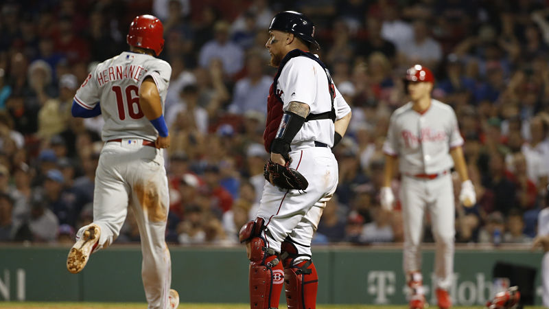 Boston Red Sox catcher Christian Vazquez
