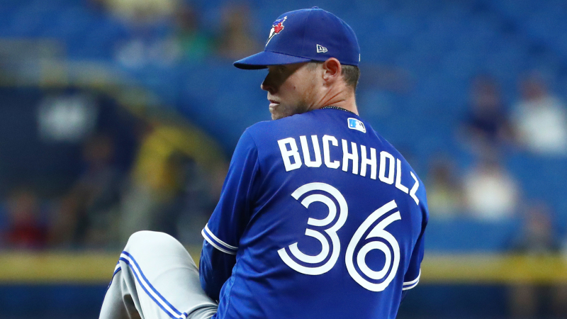 Toronto Blue Jays pitcher Clay Buchholz