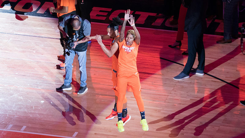 Connecticut Sun point guard Courtney Williams