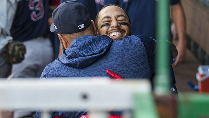 Red Sox pitcher Eduardo Rodriguez, Red Sox outfielder Mookie Betts
