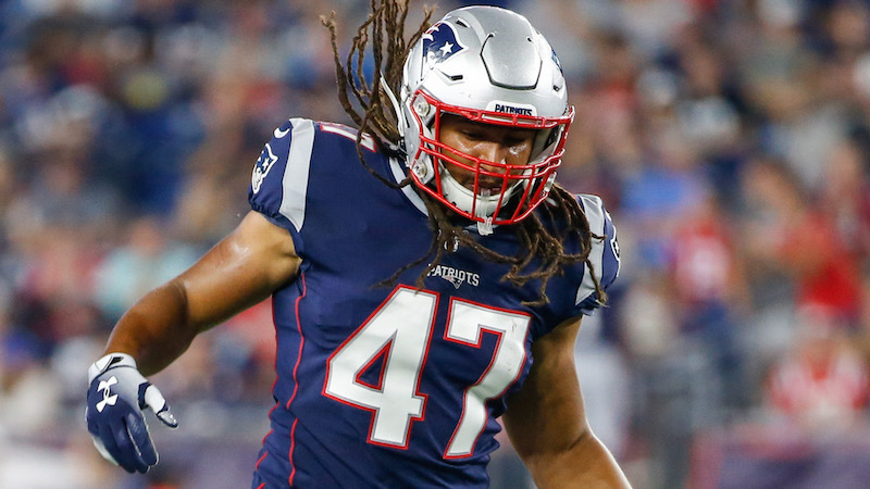 Patriots fullback Jakob Johnson