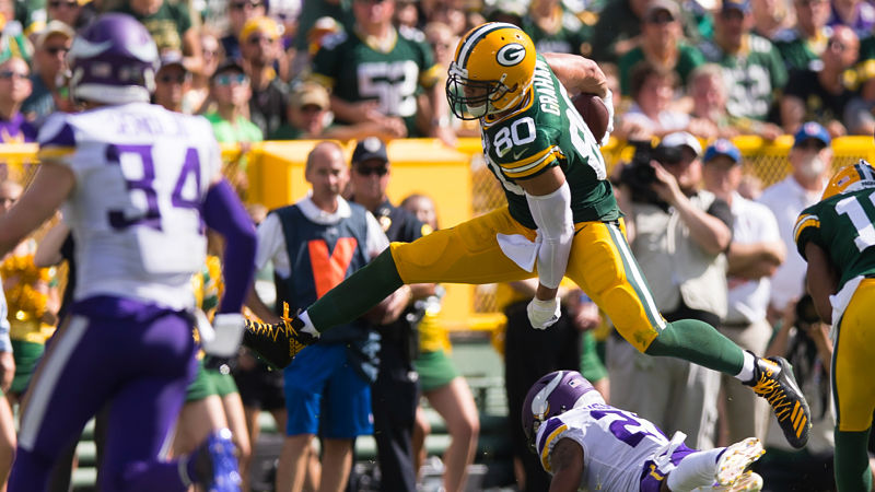 Green Bay Packers tight end Jimmy Graham