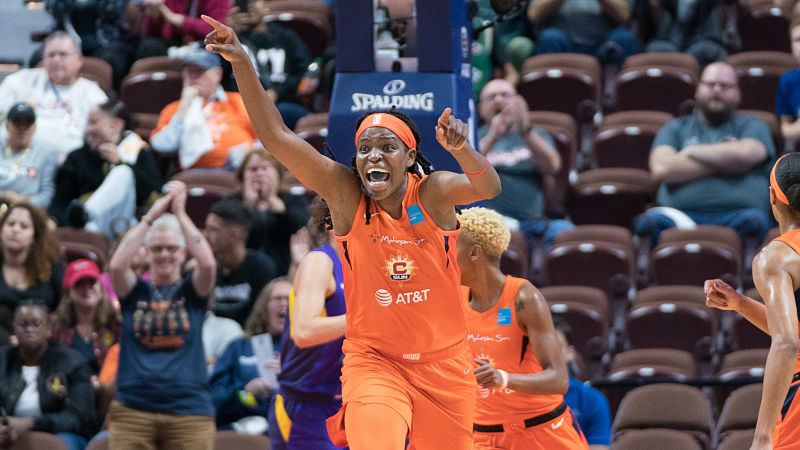 Connecticut Sun center Jonquel Jones