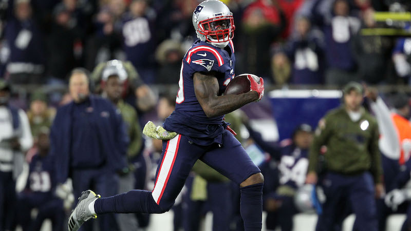 Patriots wide receiver Josh Gordon