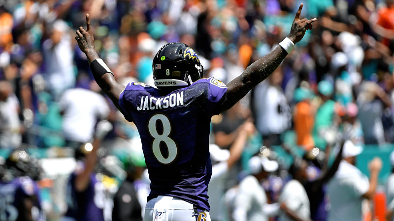 Baltimore Ravens quarterback Lamar Jackson